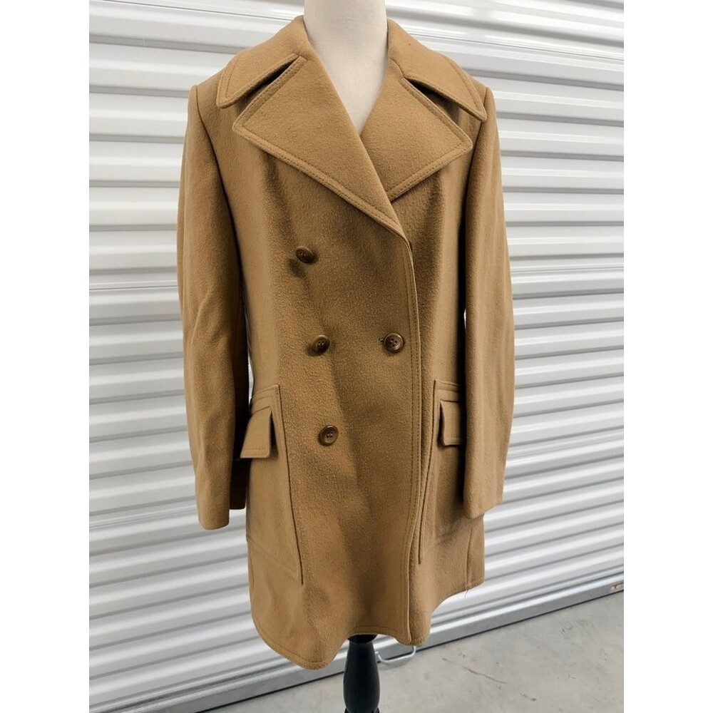 Villany Double-Breasted Camel Coat
